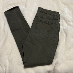 Hollister Dark Olive Skinny Jeans